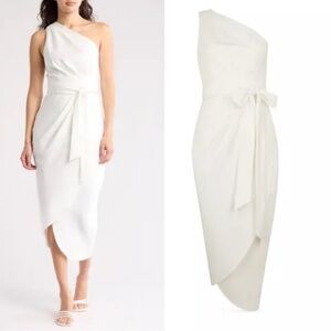 NWOT Ted Baker Gabie Faux Wrap Belted Midi Dress Fully Lined TB 2 US 6